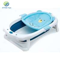 Baby foldable bathtub plastic child size bath tub baby folding bathtub for boys and girls