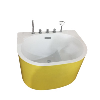 1m small size small free standing bathtub for baby