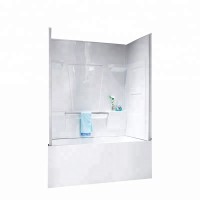 2019 New acrylic bathtub and wall surround combo with towel bar